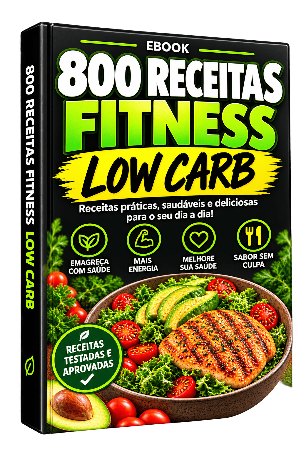 E-book 800 Receitas Fitness Low Carb